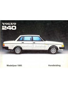 1985 VOLVO 240 BETRIEBSANLEITUNG NIEDERLÄNDISCH