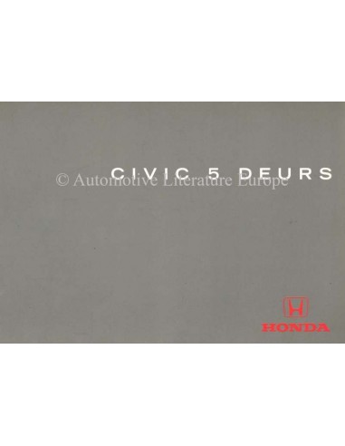 1997 HONDA CIVIC 5-TÜRER BETRIEBSANLEITUNG NIEDERLANDISCH