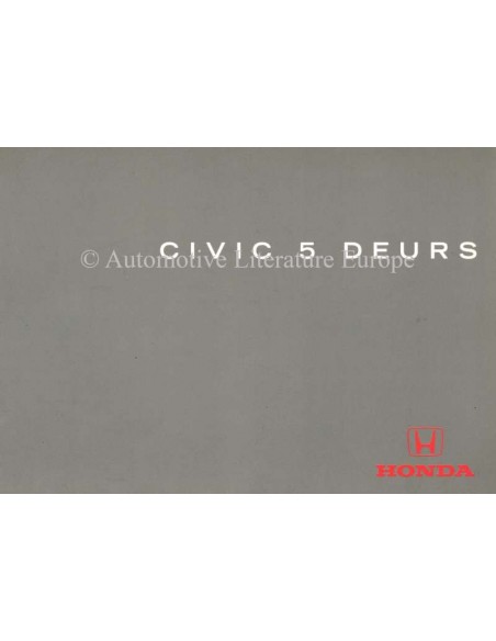1997 HONDA CIVIC 5-TÜRER BETRIEBSANLEITUNG NIEDERLANDISCH