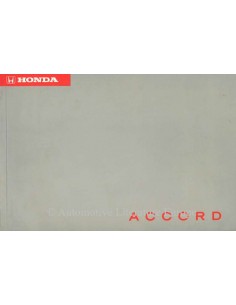 1996 HONDA ACCORD OWNER'S MANUAL DUTCH