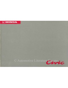 1994 HONDA CIVIC BETRIEBSANLEITUNG NIEDERLANDISCH