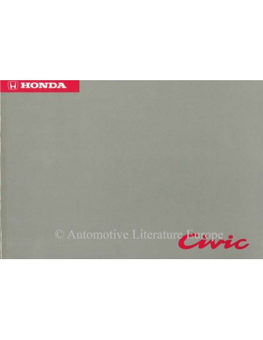 1994 HONDA CIVIC BETRIEBSANLEITUNG NIEDERLANDISCH