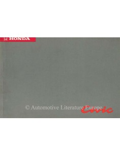 1992 HONDA CIVIC INSTRUCTIEBOEKJE NEDERLANDS