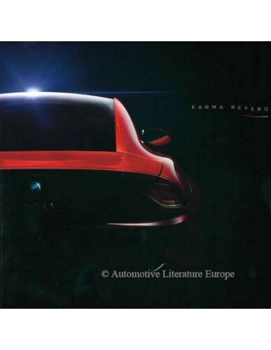2016 FISKER KARMA REVERO BROCHURE ENGELS