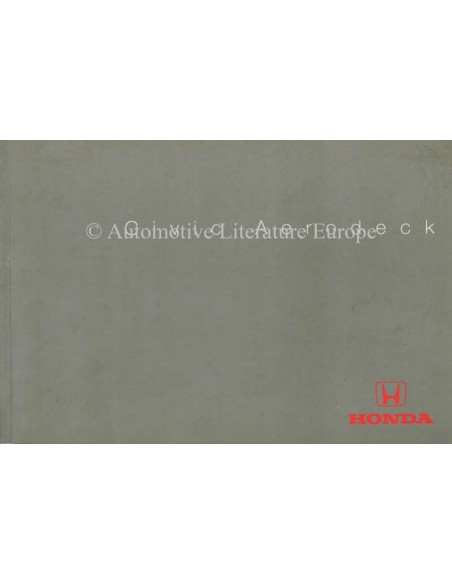 1998 HONDA CIVIC AERO DECK INSTRUCTIEBOEKJE NEDERLANDS