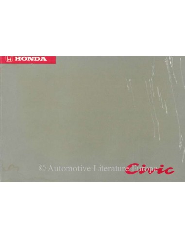 1994 HONDA CIVIC BETRIEBSANLEITUNG NIEDERLÄNDISCH