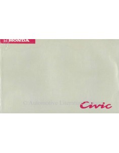 1994 HONDA CIVIC OWNER'S MANUAL HANDBOOK DUTCH