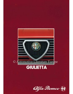 1984 ALFA ROMEO GIULIETTA BROCHURE DUTCH