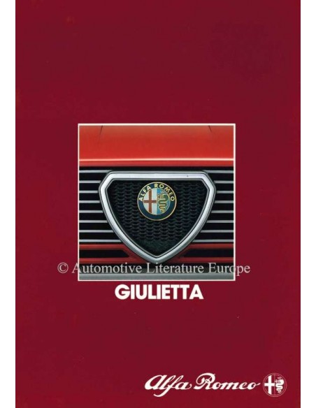 1984 ALFA ROMEO GIULIETTA BROCHURE DUTCH