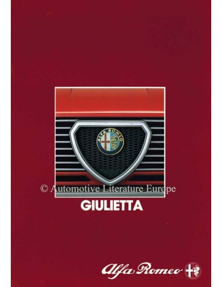 1984 ALFA ROMEO GIULIETTA PROSPEKT NIEDERLÄNDISCH