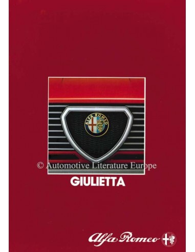 1983 ALFA ROMEO GIULIETTA PROSPEKT NIEDERLANDISCH