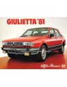 1981 ALFA ROMEO GIULIETTA PROSPEKT NIEDERLANDISCH