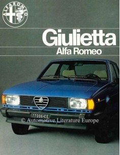 1977 ALFA ROMEO GIULIETTA PROSPEKT NIEDERLÄNDISCH