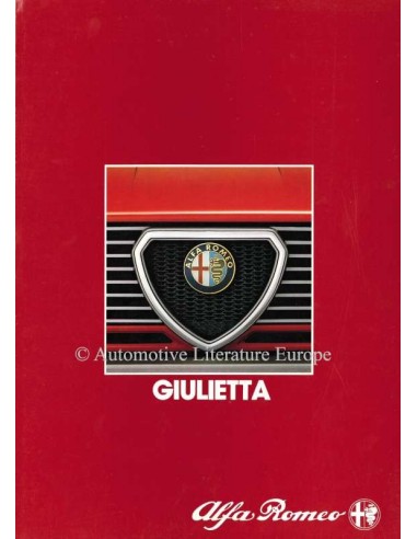 1983 ALFA ROMEO GIULIETTA PROSPEKT NIEDERLÄNDISCH