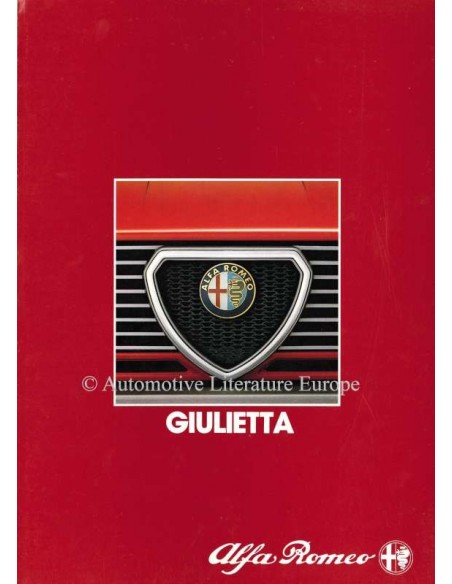 1983 ALFA ROMEO GIULIETTA BROCHURE DUTCH