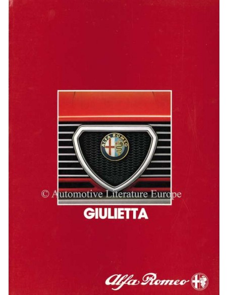 1983 ALFA ROMEO GIULIETTA BROCHURE NEDERLANDS
