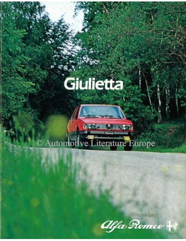 1982 ALFA ROMEO GIULIETTA BROCHURE DUTCH