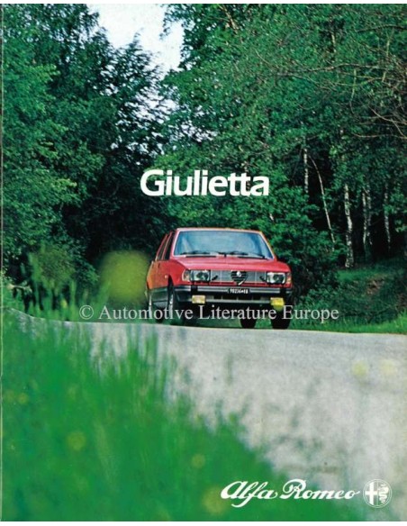 1982 ALFA ROMEO GIULIETTA PROSPEKT NIEDERLÄNDISCH