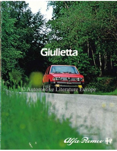 1981 ALFA ROMEO GIULIETTA BROCHURE DUTCH