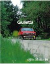 1981 ALFA ROMEO GIULIETTA BROCHURE NEDERLANDS