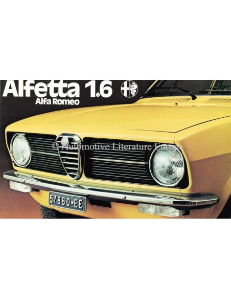 1975 ALFA ROMEO ALFETTA 1.6 BROCHURE DUTCH