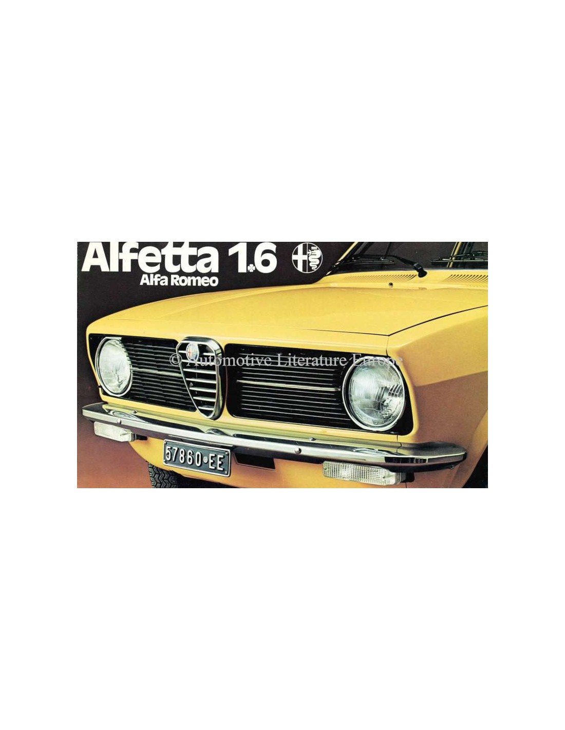 1975 Alfa Romeo Alfetta 1.6 Brochure Dutch