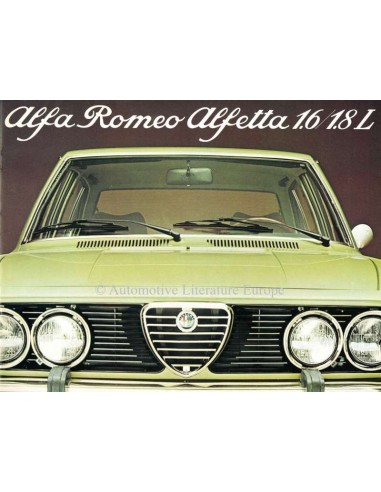 1976 ALFA ROMEO ALFETTA 1.6 / 1.8L BROCHURE DUTCH