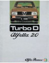 1976 ALFA ROMEO ALFETTA 2.0 TURBO D PROSPEKT NIEDERLÄNDISCH