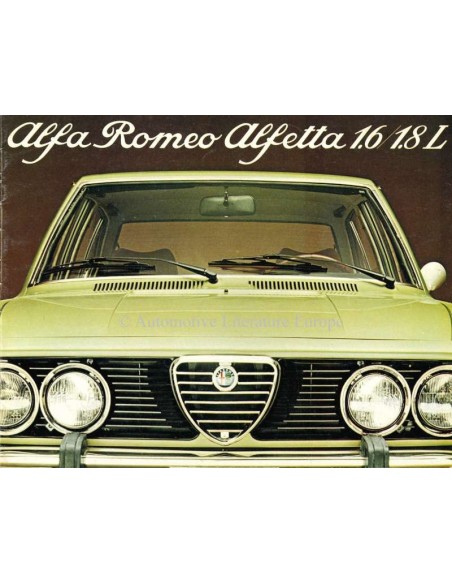 1977 ALFA ROMEO ALFETTA 1.6 & 1.8 L BROCHURE NEDERLANDS