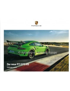 2018 PORSCHE 911 GT3 RS HARDCOVER BROCHURE DUITS