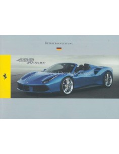 2015 FERRARI 488 SPIDER INSTRUCTIEBOEKJE DUITS