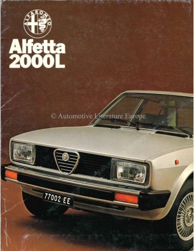 1978 ALFA ROMEO ALFETTA 2000 L PERSMAP NEDERLANDS
