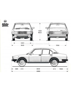 1978 ALFA ROMEO ALFETTA 2000 L PRESSKIT DUTCH 2