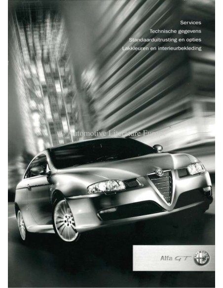 2004 ALFA ROMEO GT BROCHURE NEDERLANDS