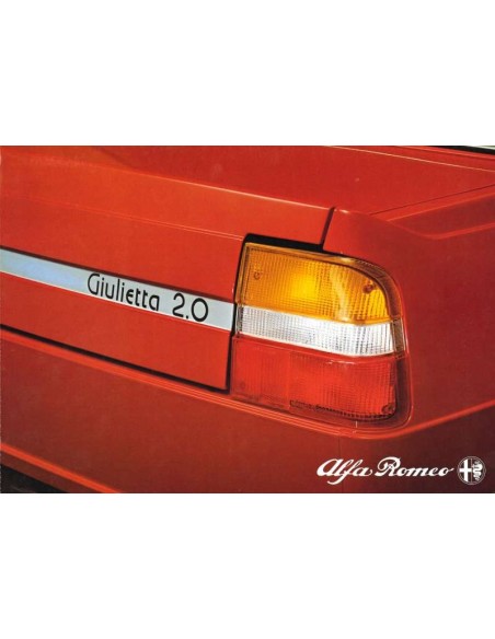 1980 ALFA ROMEO GIULIETTA 2.0 PROSPEKT NIEDERLÄNDISCH