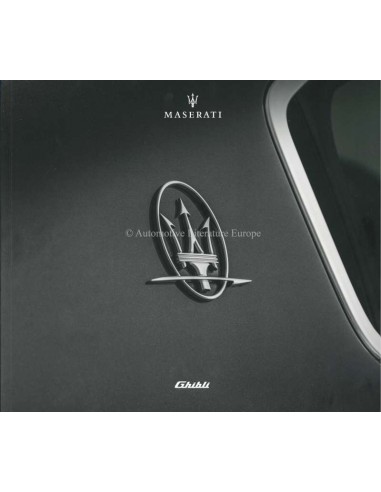 2018 MASERATI GHIBLI BROCHURE ITALIAN