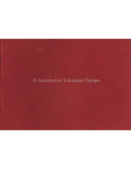 1953 PORSCHE 356 A OWNERS MANUAL GERMAN