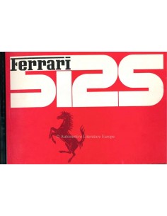 1970 FERRARI 512S BETRIEBSANLEITUNG ITALIENISCH / ENGLISCH