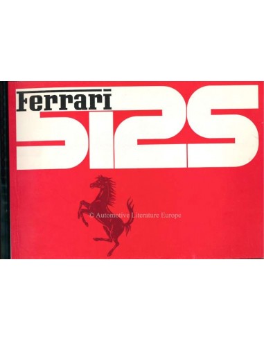1970 FERRARI 512S BETRIEBSANLEITUNG ITALIENISCH / ENGLISCH