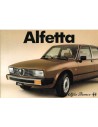 1981 ALFA ROMEO ALFETTA BROCHURE DUTCH