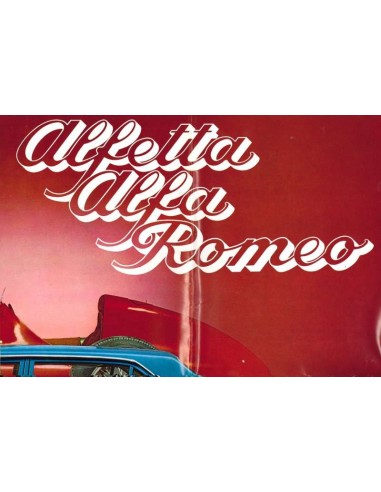 1972 ALFA ROMEO ALFETTA BROCHURE POSTER NEDERLANDS
