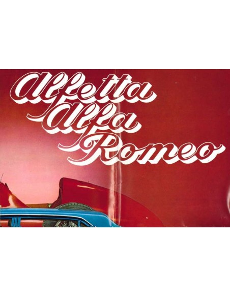 1972 ALFA ROMEO ALFETTA BROCHURE POSTER NEDERLANDS