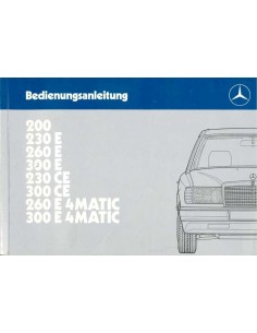 1987 MERCEDES BENZ E KLASSE HANDBUCH DEUTSCH