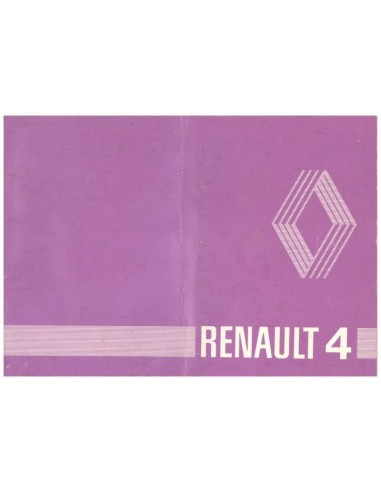 1980 RENAULT 4 INSTRUCTIEBOEKJE NEDERLANDS
