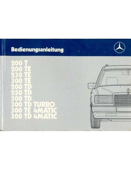 1988 MERCEDES BENZ E KLASSE T BETRIEBSANLEITUNG DEUTSCH