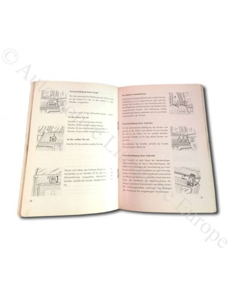 1958 BMW 503 COUPE CONVERTIBLE V8 OWNERS MANUAL GERMAN