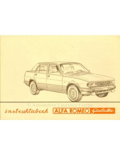 1983 ALFA ROMEO GIULIETTA BETRIEBSANLEITUNG NIEDERLÄNDISCH