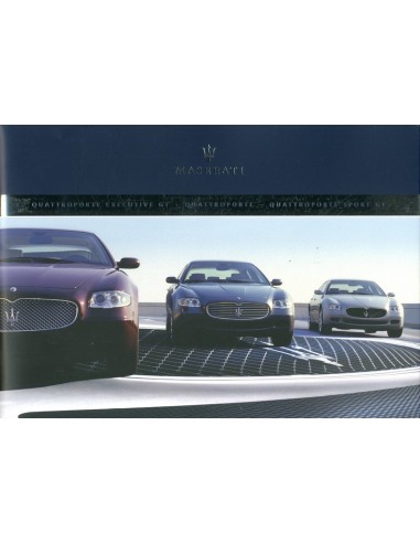 2005 MASERATI QUATTROPORTE V EXECUTEIVE + SPORT GT BROCHURE ENGELS