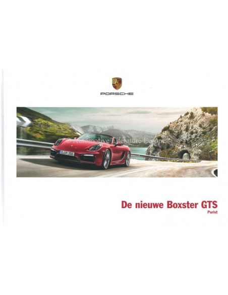 2014 PORSCHE BOXSTER GTS HARDCOVER BROCHURE GERMAN