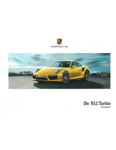 2018 PORSCHE 911 TURBO HARDCOVER BROCHURE NEDERLANDS
